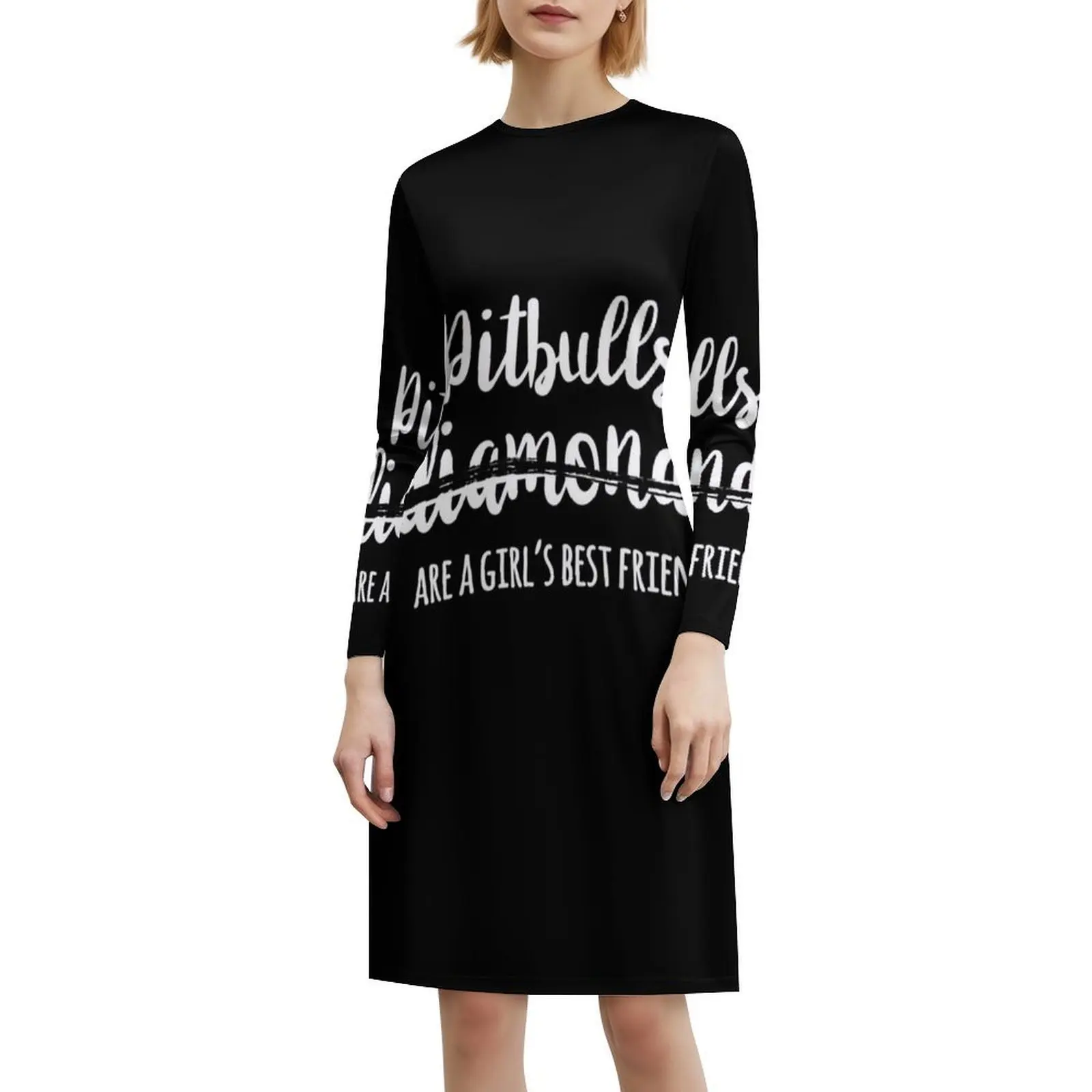 فستان بيتبولز هي أفضل صديق للفتيات مزين بالزهور للنساء للربيع والصيف فستان كاجوال للحفلات بيتبول بيت بول بولز