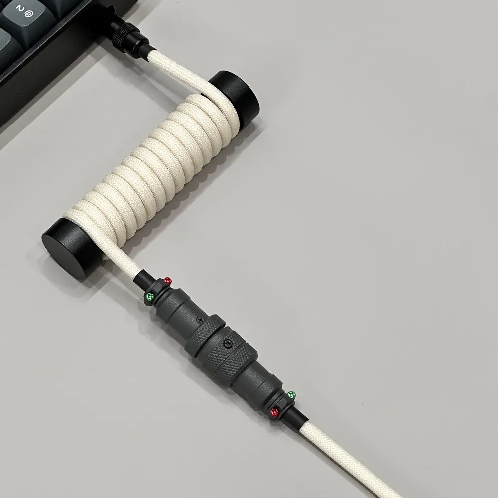 UNKNOWN ERROR Z65 Aviation Plug Keyboard Cable Two-Section Detachable Quick Release 8K Data Cable Mechanical Keyboard Accessory