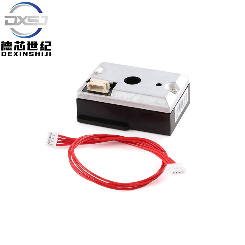 The DC01 infrared PM2.5 air quality sensor module detects dust concentration and small particulate matter for haze monitoring