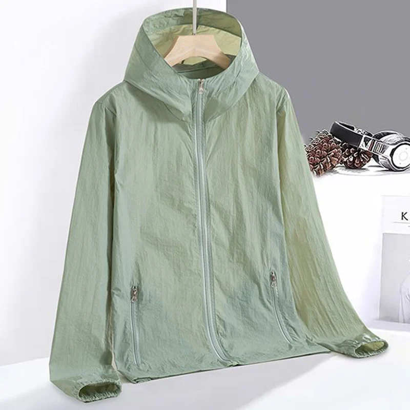 

Rimocy Ультра-легкая солнцезащитная куртка для женщин, летние тонкие куртки с капюшоном, женские спортивные свободные пальто с защитой от ультрафиолета, топы