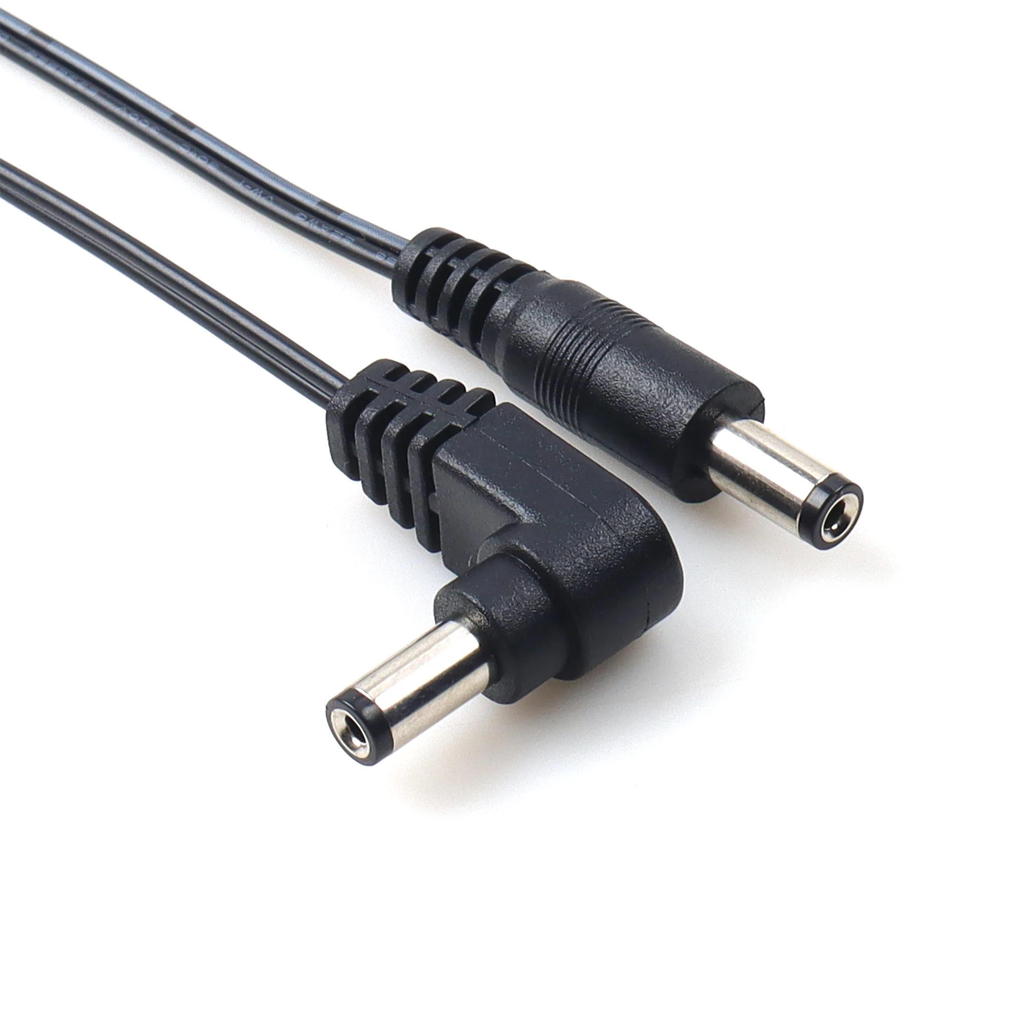 LANO 0.32M DC5.5*2.1 right‑angle male to straight male DC power cable for DIY chassis projects LED light slots compact electroni