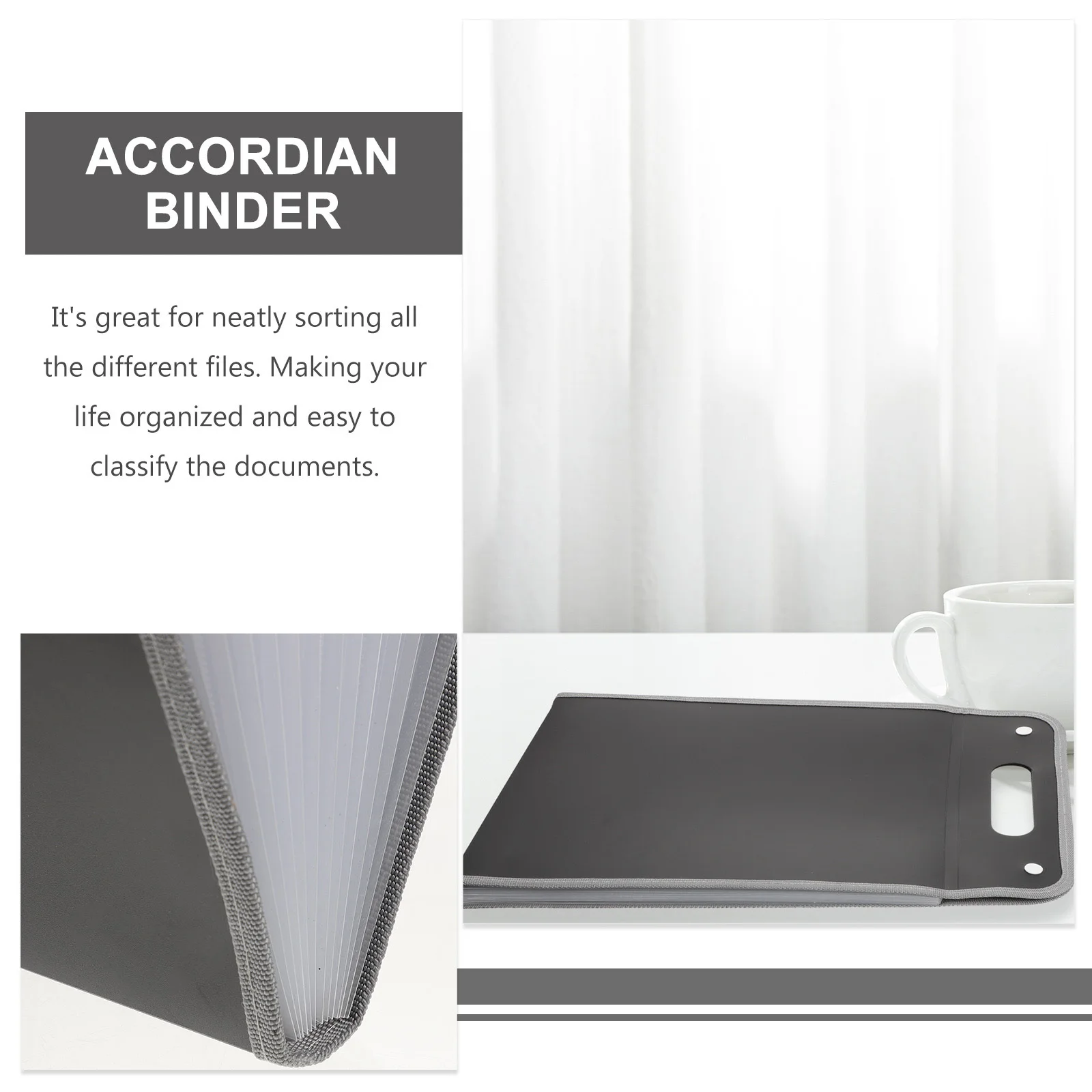 

Large Capacity File Storage Pouch Multi-Layer Waterproof Document Organizer For Office Business Study Portable Paper