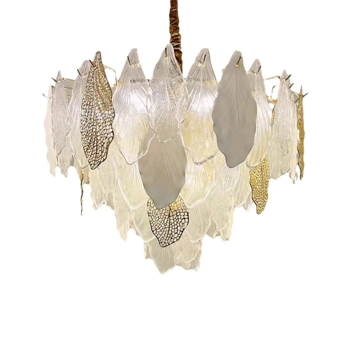 

Living room, chandelier, French, light luxury, crystal, master bedroom, modern, simple, creamy style
