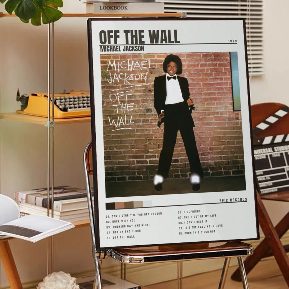 Michael Jackson Movie Sticky Posters Vintage Room Home Bar Cafe Decor Room Wall Decor