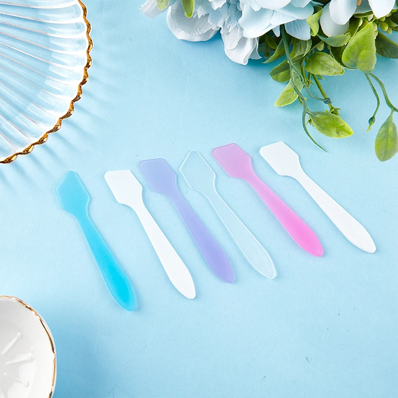 10 Uds Mini espátulas cosméticas aplicador de maquillaje Facial palos crema para ojos máscara cucharas herramientas de belleza DIY juego de cucharas mixtas