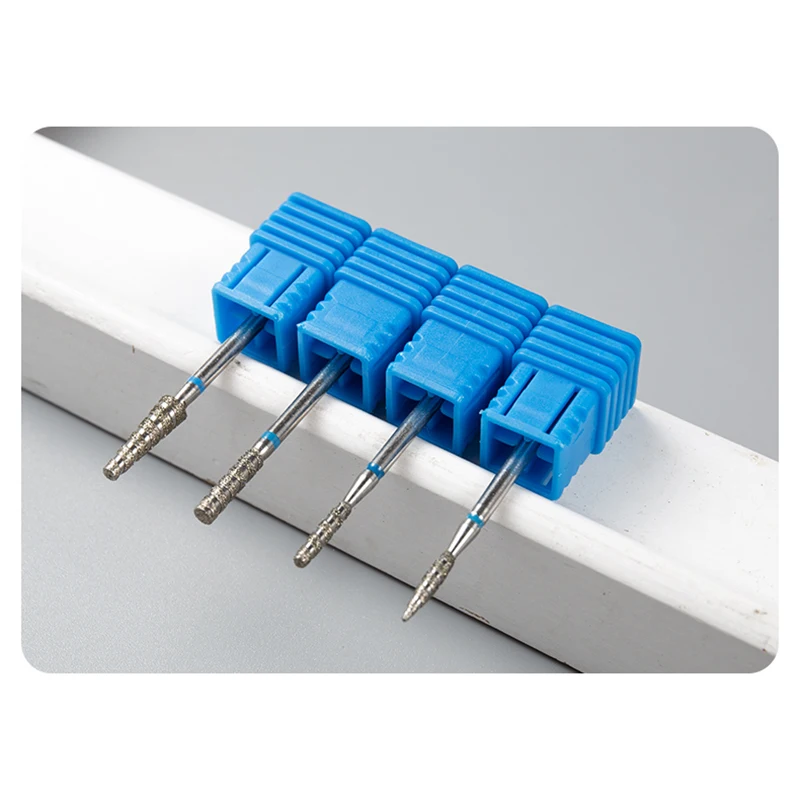 5 pçs tornado diamante prego broca para broca do prego 3/32 ''manicure fresa cutícula cuidados rotativo rebarba broca acessórios