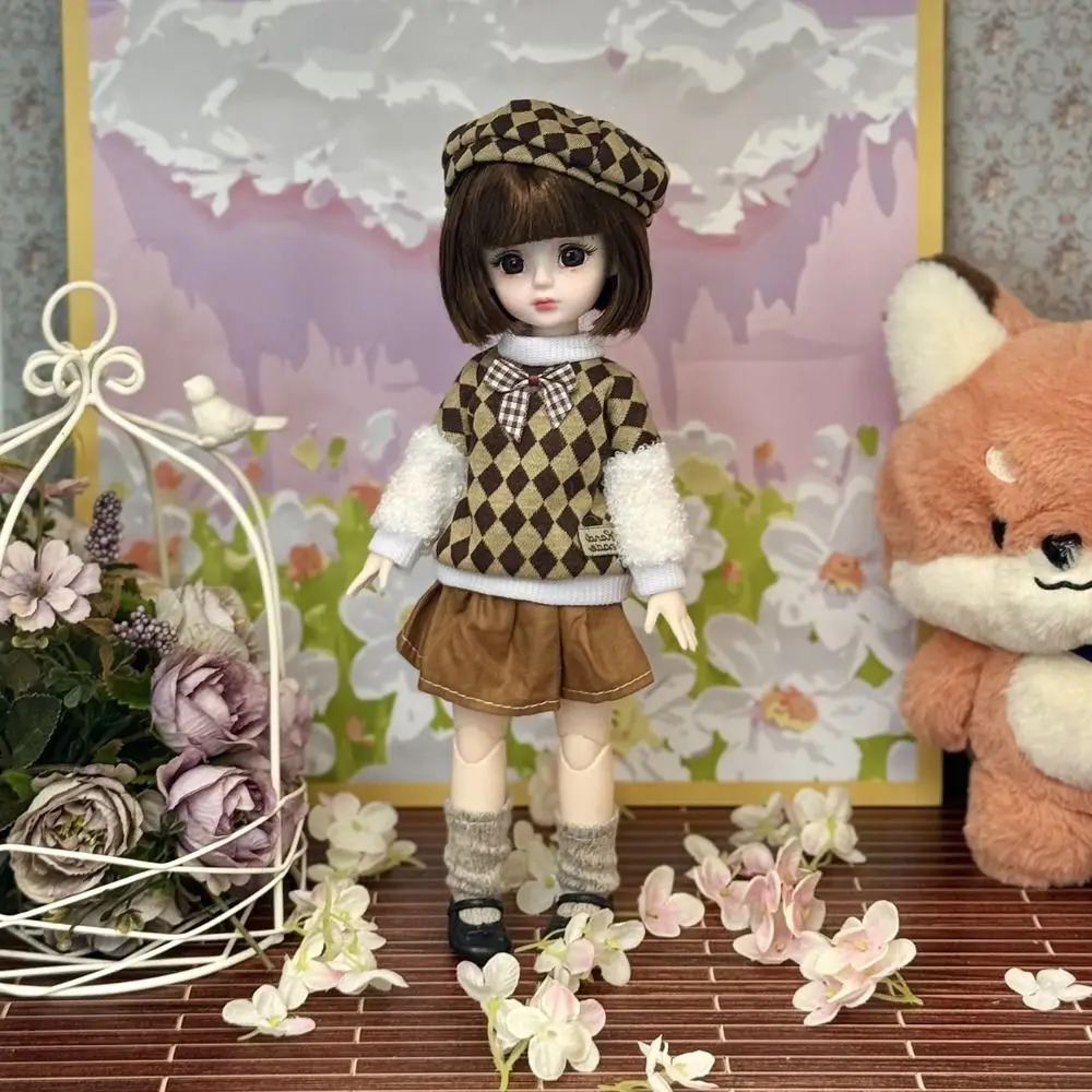 1/6 SD 30cm Bjd Doll with Clothes Attractive Eyes with Wig Make Up Princess Dress Up BJD Dolls Ball Jointed Anime