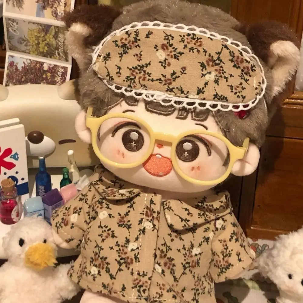 New Cute Pajamas Eye Patch Set Print High Quality Doll DIY Accessories Pretty 20cm Cotton Doll Clothes