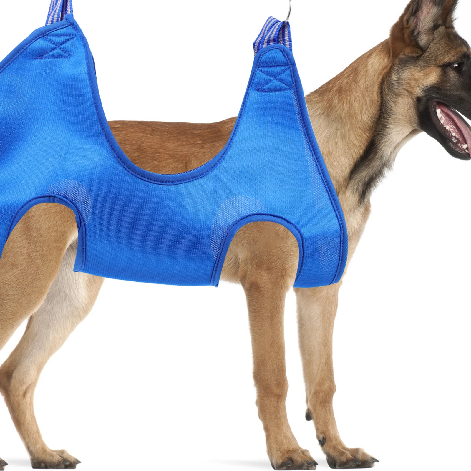 

Hanging Pet Suspension Assistant for Dog Bathing Nail Trimming Reinforced Metal Buckle Elevated Breathable Hammock Indoor Use