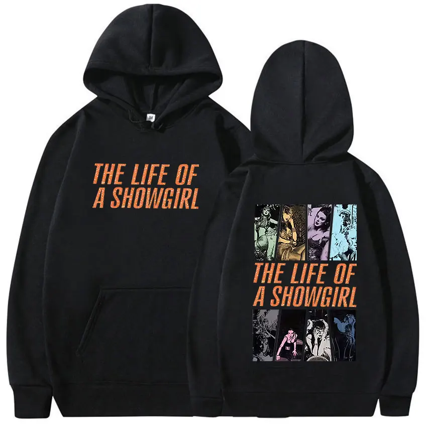 A vida de um showgirl álbum 2025 impressão hoodie masculino feminino moda oversized vintage moletom harajuku roupas pulôver hoodies