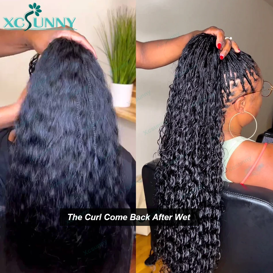 Bulk Human Hair For Braiding Wet And Wavy Double Drawn Curly Bulk Human Hair Bundles Wholesale No Weft Extensions Boho Braids