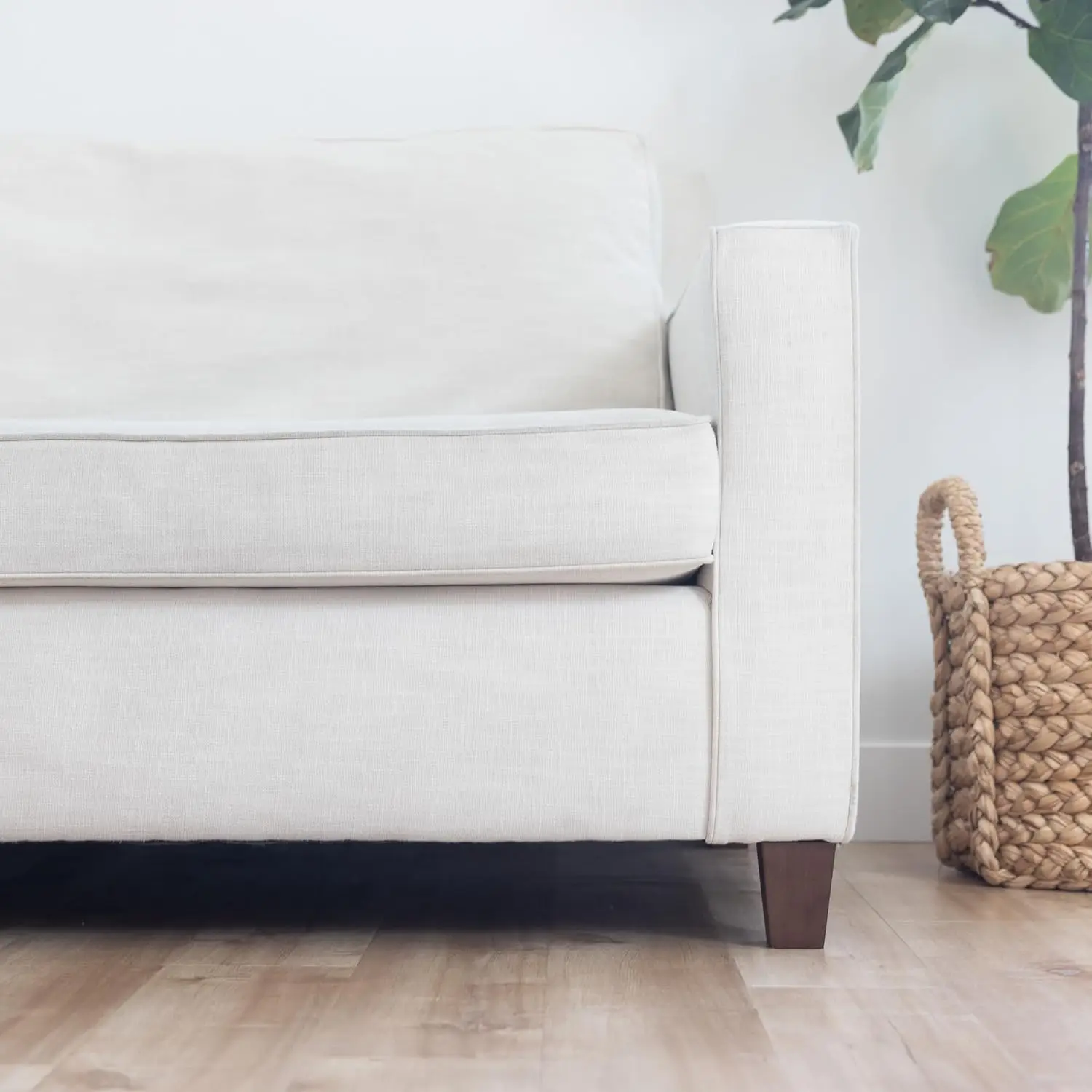 Walnut Brown Square Furniture Legs Set of 4 - Pick Your Size