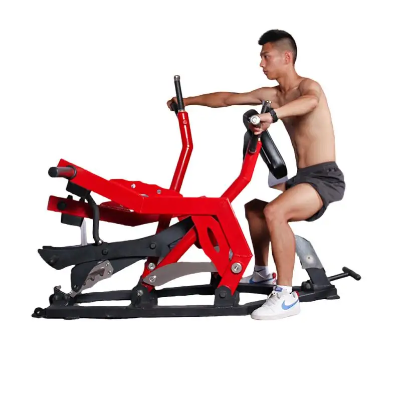 Heavy-Duty Laser-Cut Steel Multi-Grip Commercial Dual-Action Rowing Back Machine