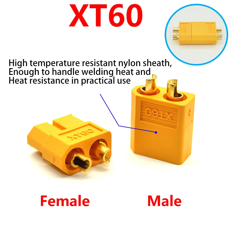 Plug Battery Connector5/10/30 Pairs XT60 XT60H XT90 EC2 EC3 EC5 T  Set Male Female Gold Plated Banana Plug for RC Parts