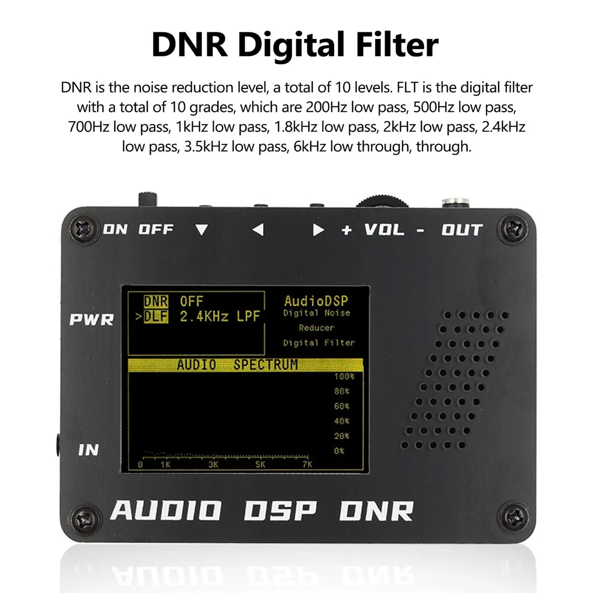 Imagem -04 - Áudio Dsp Noise Reducer Filtro Digital Dnr Ssb Rádio Amador Yaesu Icom Mais Speaker