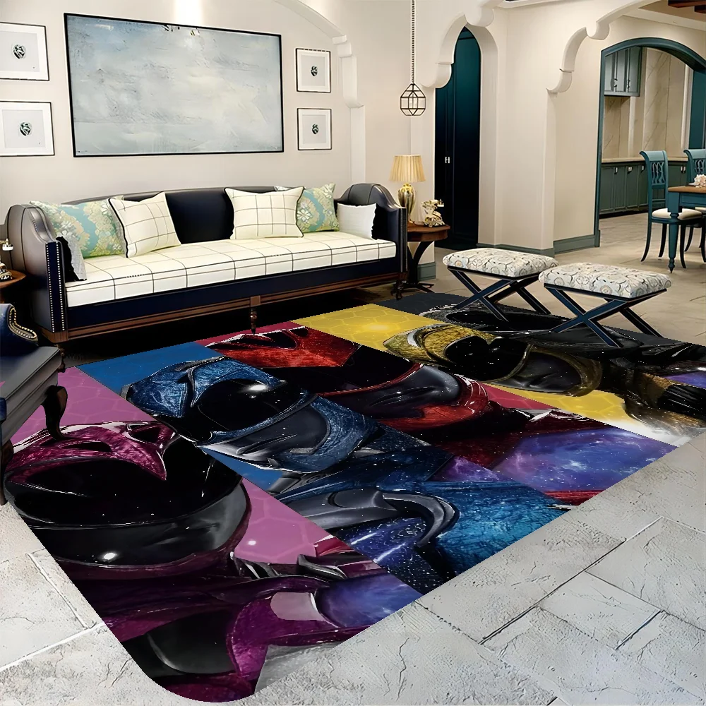 Mighty Morphin Power Rangers Floor Bathroom Mat Kids Room Bedroom Decoration Balcony Anti-Slip Doormat Living Room Welcome Rug