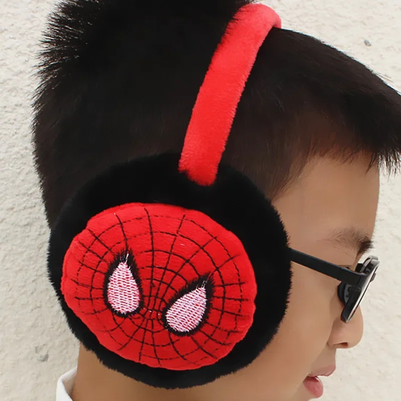 New Children's Ear Muffs Cartoon Hero Alliance Style Ear Coverages For Middle And Large Children Student Ear Cap Ear Warming Ear