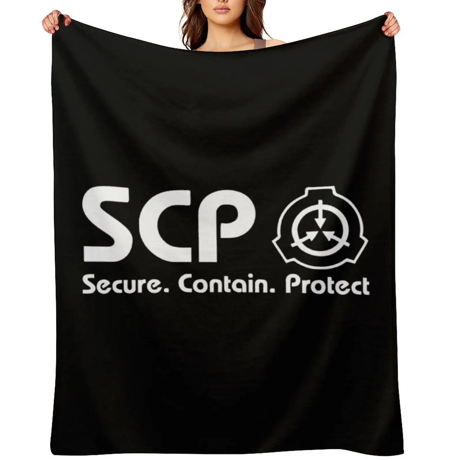 

Scp Foundation logo Throw Blanket sofa bed Plaid warm for winter Summer Blankets
