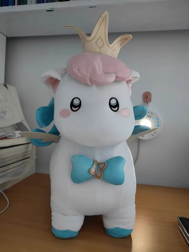 [الأصلي] هونكاي ستار السكك الحديدية إيكا وسادة نموذج زخرفة زينة مسند الرأس لطيف ليتل الأبيض الحصان تأثيري حلي الهدايا