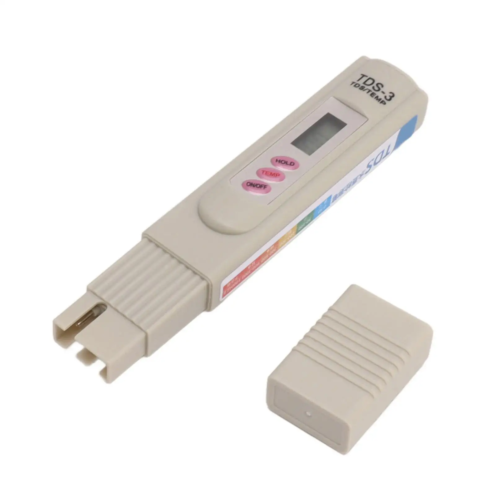 Portátil Água Qualidade Tester, TDS Test Pen para Aquário PH Medidor, cinza