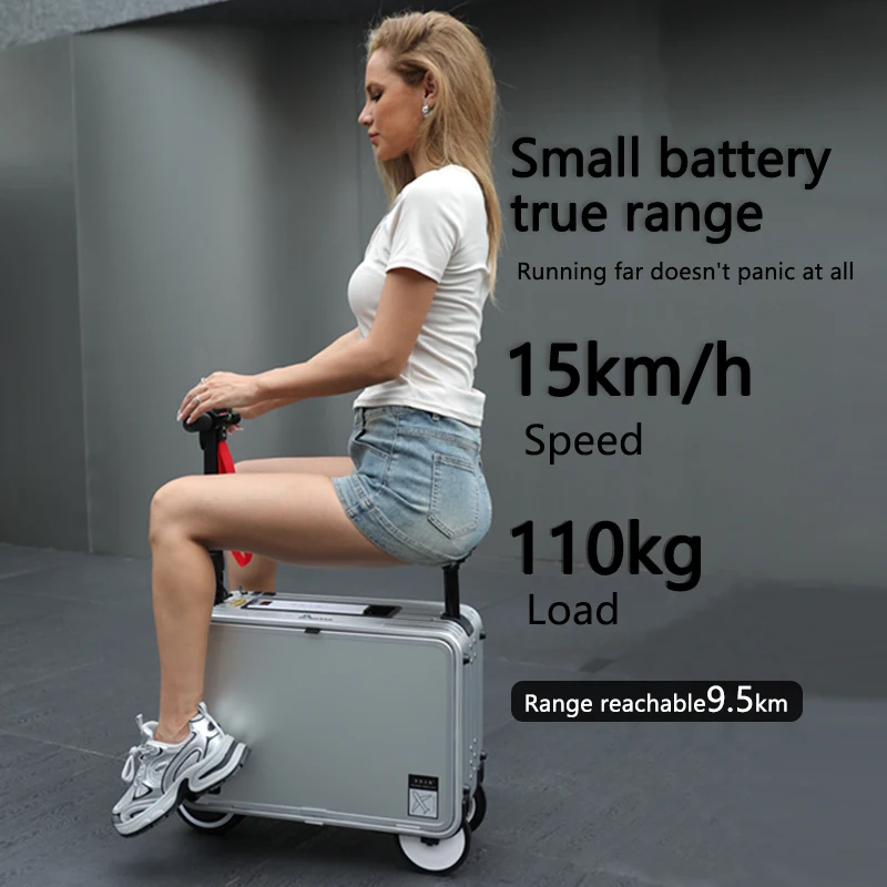 Electric Travel Suitcase Scooter Boarding Riding Travel Rod Box Electric Riding 20 Inch Lazy Commuting Machine For Adults