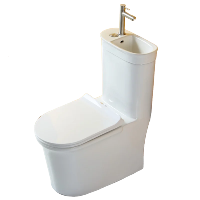 

Water-saving toilet with wash basin, Japanese-style siphon household integrated ceramics