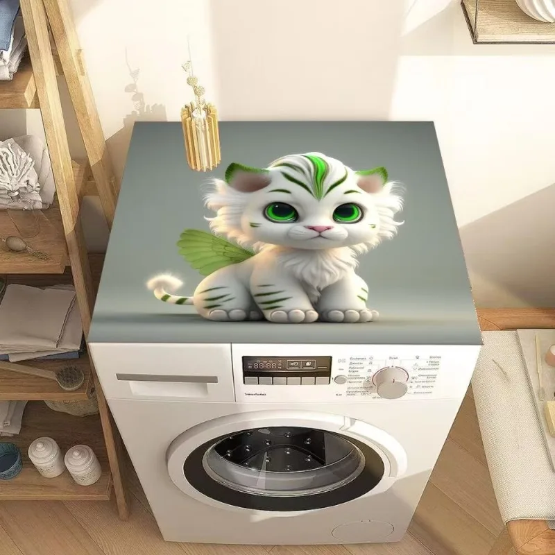 Refrigerator dust cover cloth Top dust cover pad can be stored Household washing machine Microwave oven cover towel