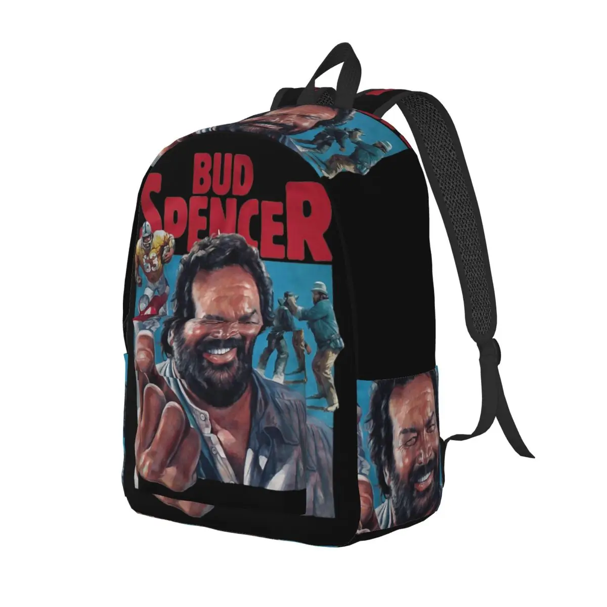 Terence Hill Italian Actor Backpack for Preschool Kindergarten School Student Bud Spencer Bookbag Boy Girl Kids Canvas Daypack