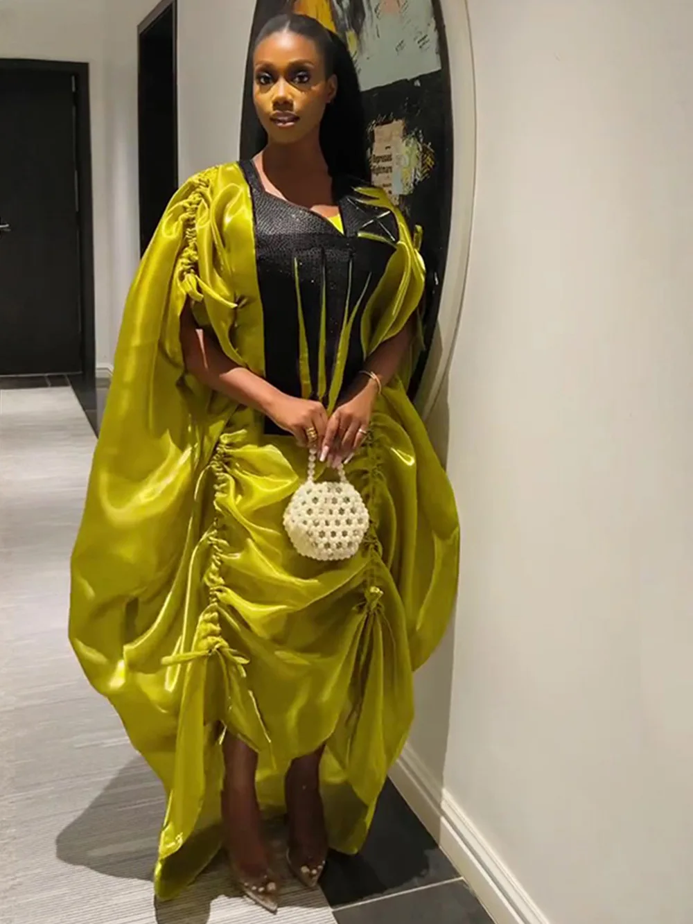 

2026 Африканские платья с длинным рукавом Дубай Роскошные абайи для женщин Мусульманский комплект из 2 предметов Одежда Кафтан Марокаин Вечернее платье для выпускного вечера