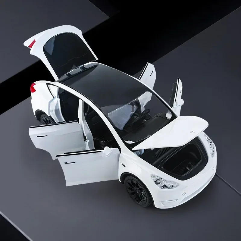 Coche fundido a presión 1:24 Y, alta simulación, aleación de Metal fundido a presión, sonido, luz, colección extraíble, juguetes para niños, regalos