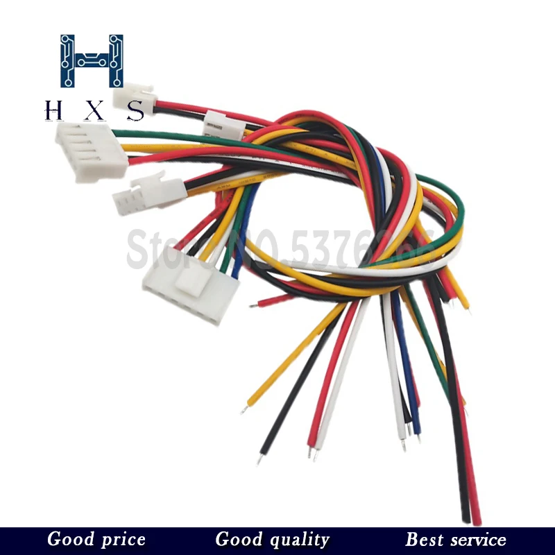 10PCS JST VH3.96 VH 3.96mm Female Housing Plug Connector Wire Cable 2 3 4 5 6 7 8 9 10 12Pin 22AWG Wire 10/15/20/30/50cm Lengt