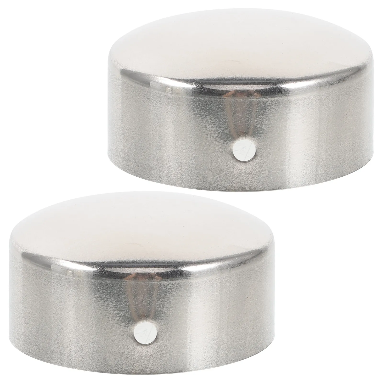 

2Pcs Stainless Steel Handrail End Caps for Metal Tubing Rail Support Stair Railing Covers Tube Protector Decorative Trim