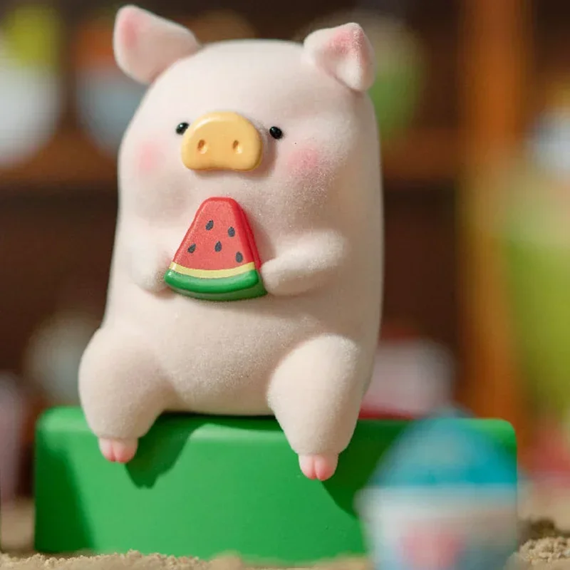 

LuLu Pig Beach Party Series Blind Box Toys Kawaii Anime Action Figure Surprise Mystery Box Dolls Girls Gift