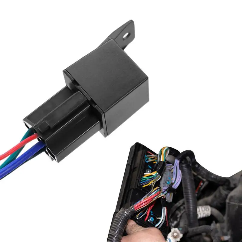 

Car Relay Harness Kit Electric Vehicle Motorcycle Car Oil Cut Off Power Off Relay Convenient Car Heavy Duty Relay Kits For Car