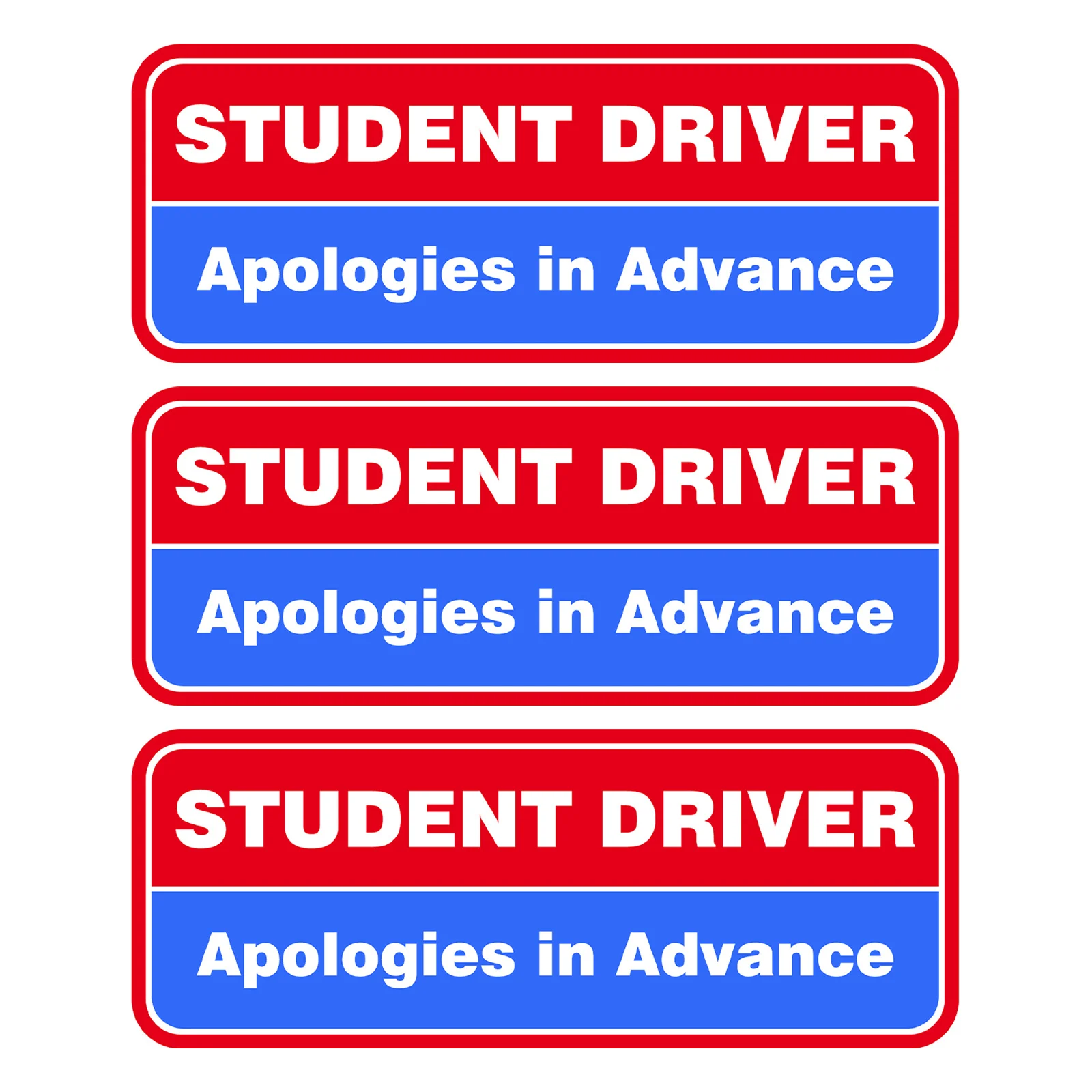 学生ドライバー用車用マグネット、学生ドライバーはお待ちください、磁気反射性の初心者ドライバー用バンパーステッカー