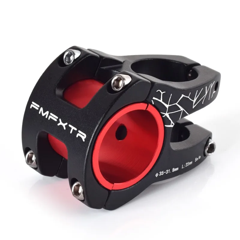 Bicycle Handlebar Stem 35mm 31.8mm 0-Degree Short MTB Road Bike Universal Fit Alloy Headstock Adapter Stem  2025 Bicycle Parts