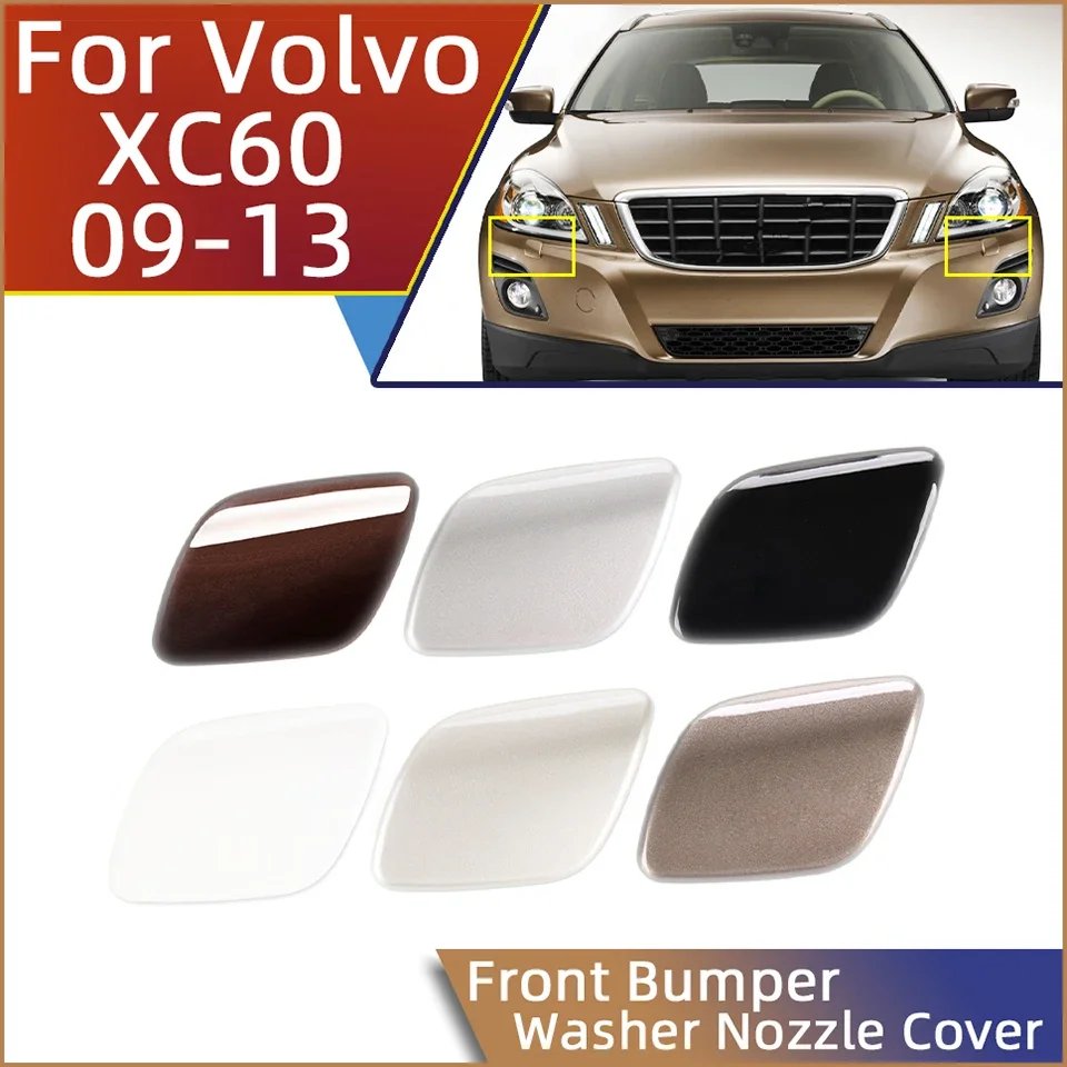 Auto Front Bumper Headlight Washer Spray Nozzle Cover Cap For VOLVO XC60 2009 2010 2011 2012 2013 30763410 30763411 Trim Lid