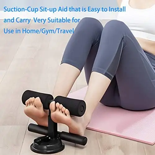 Sit-Ups for Floor Exercise Equipment with Suction Cup Finess Exercising Abdominal Muscles Lazy Sucker Abdominal Roll Sit-Up Aids