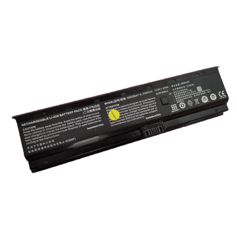 

Laptop Battery For CLEVO NB60TA NB70TA NB60TH NB70TH NB60TJ1 NB70TJ1 NB70TK1 NK60SB NK60SE NK70SB NK70SE 10.8V 47WH 4300mAh New