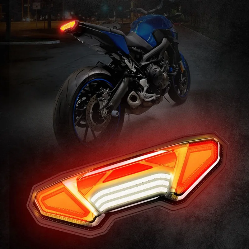 

1PC Motorcycle Refit Waterproof High-Lighted LED Taillights Portable For Yamaha MT 09 10 Tracer 900 GT FJ 09 FZ 09 10