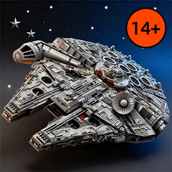 MOC 75192 UCS Luxury Millennium Big Falcon Building Blocks Model Bricks Spaceship Spacecraft Ornament Birthday Christmas Gifts
