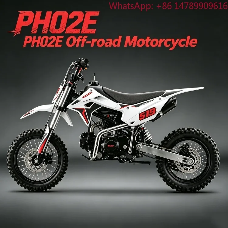 Lightweight DesignFactory Direct 125CC Horizontal Single Cylinder 4-Stroke Air Cooled Off Road Dirt Bike Kick Start Motocross