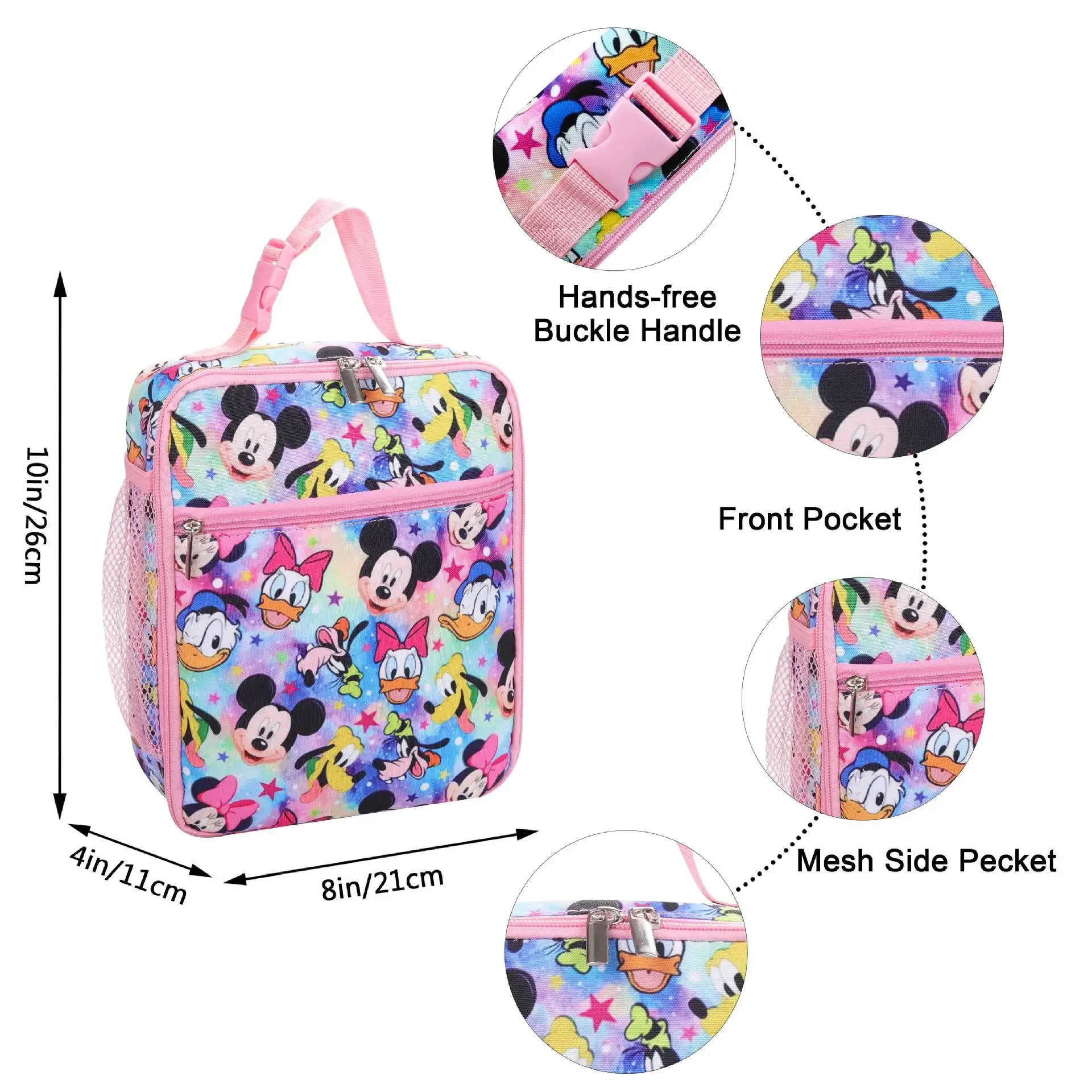 HOT MINISO Disney Mickey Mitch  Backpack Elementary School Bag Children\'s Cartoon Backpack Anime Kawaii Cartoon School Bag