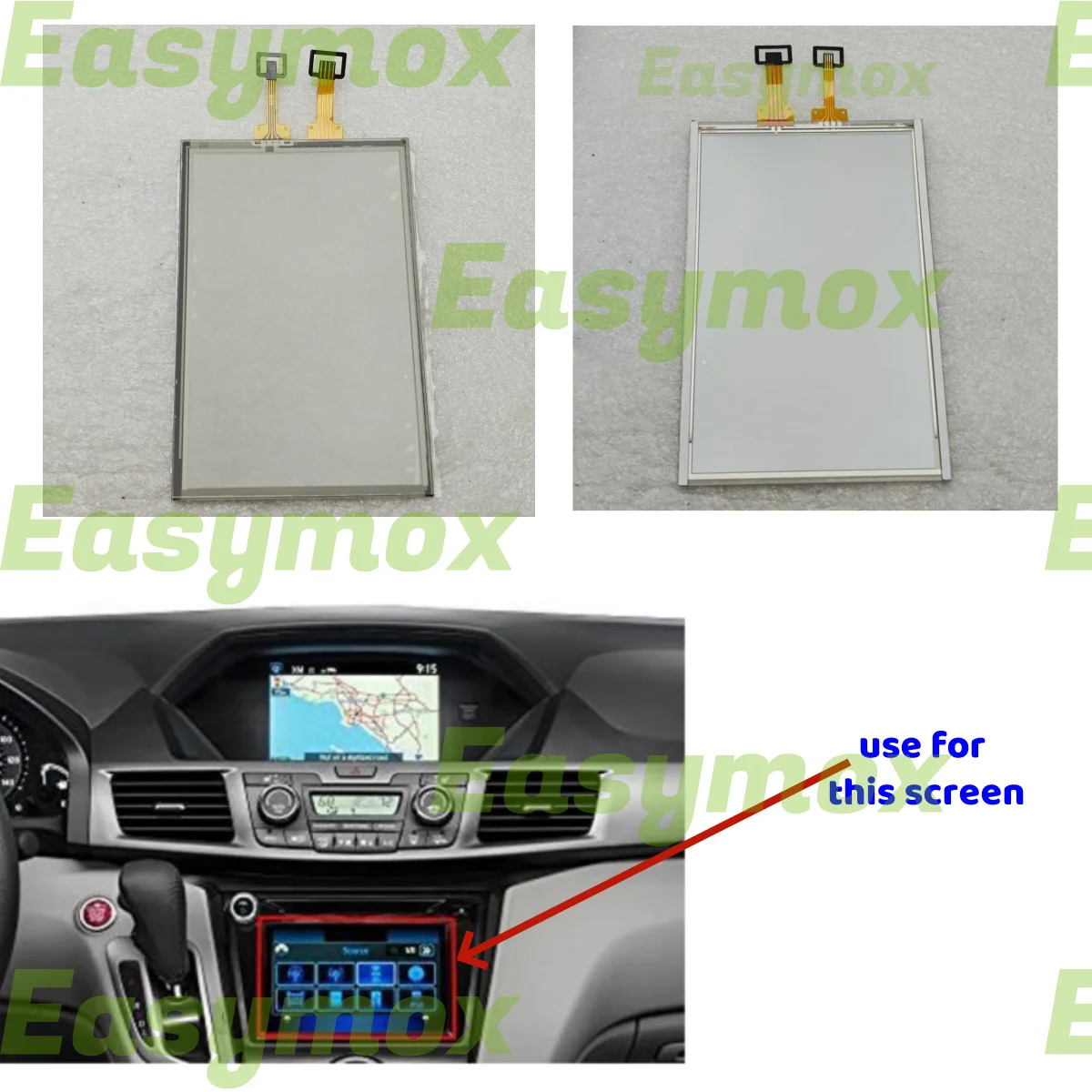 

C070VVN02 Digitizer for 2014-2017Honda Odyssey Navigation Center Console Screen 39540-TZ3-A220-M1 39540-TZ3-A150 39540-TZ3-A140