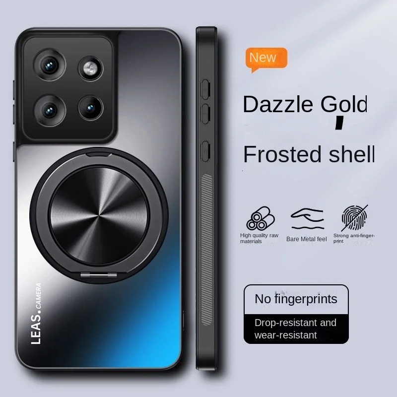 For Motorola Moto G84 G54 G34 G24 G14 Case Hard Matte With Ring Stand Magnetic Protective Back Cover For Moto G85 G84 G54 Shell