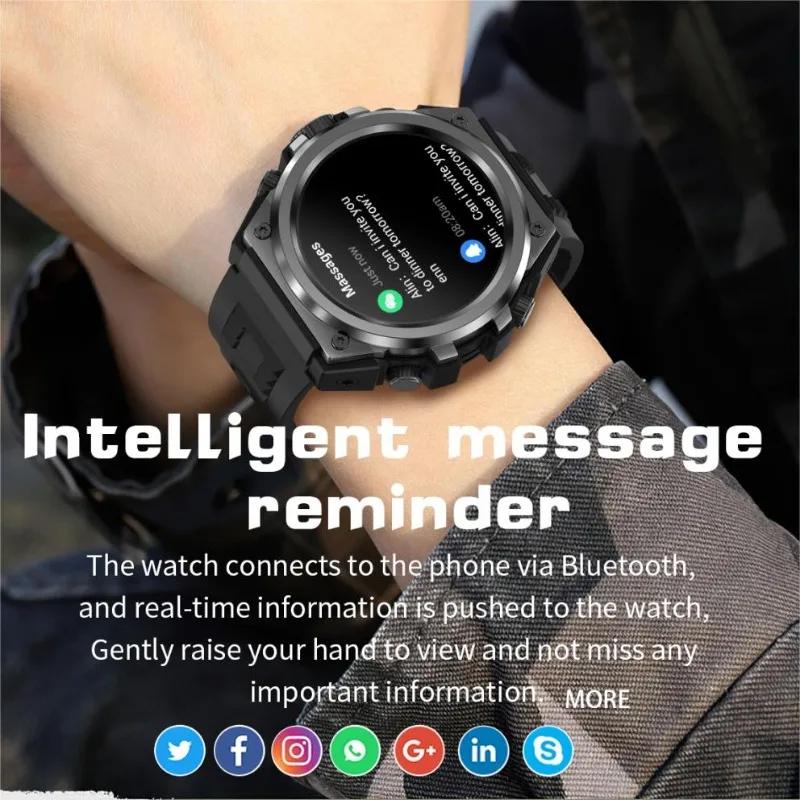 Wonlex สมาร์ทวอท์ชผู้ชายบลูทูธ360*360 AMOLED Screen Ai ผู้ช่วยเสียง smartwatch olahraga เครื่องวัดชีพจรกันน้ำ