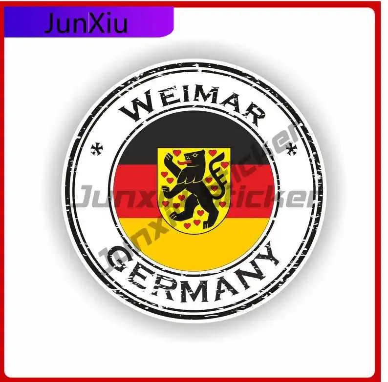 

Weimar Germany Coat of Arms Cute Laptop SUV Scratch Cover Car Styling Vinyl Decal For Car Truck SUV Window Bumper Laptop