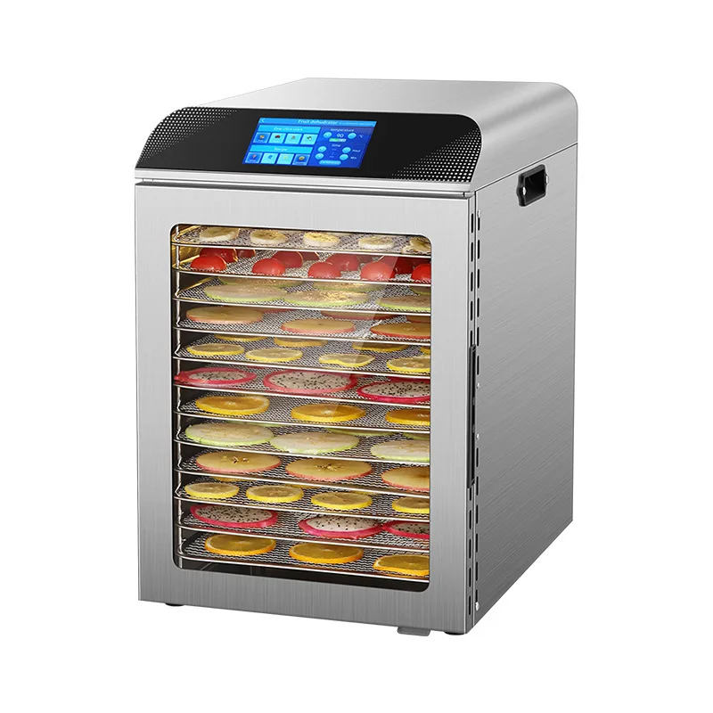 Deshidratador de Alimentos Profesional 2026 con Pantalla Táctil Inteligente, Capacidad para 12 Bandejas, Secado a Baja Temperatura (30-90°C) ° C), para Frutas/Carne/Hierbas - Libre de BPA y Energético