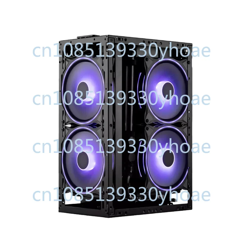 S V1 without Graphics Card Extension Cable ITX Table-Type Box Mesh 4 Slot Graphics Card 280 Water Cooling