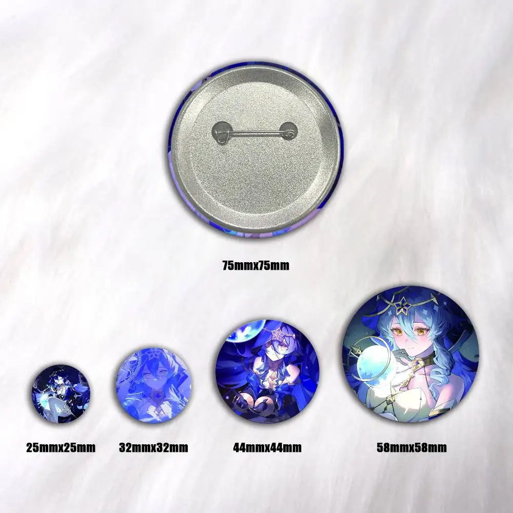 Genshin Impact L-Layla Creative Round Button Badges Pin Brooch Backpack Jewelry Gift